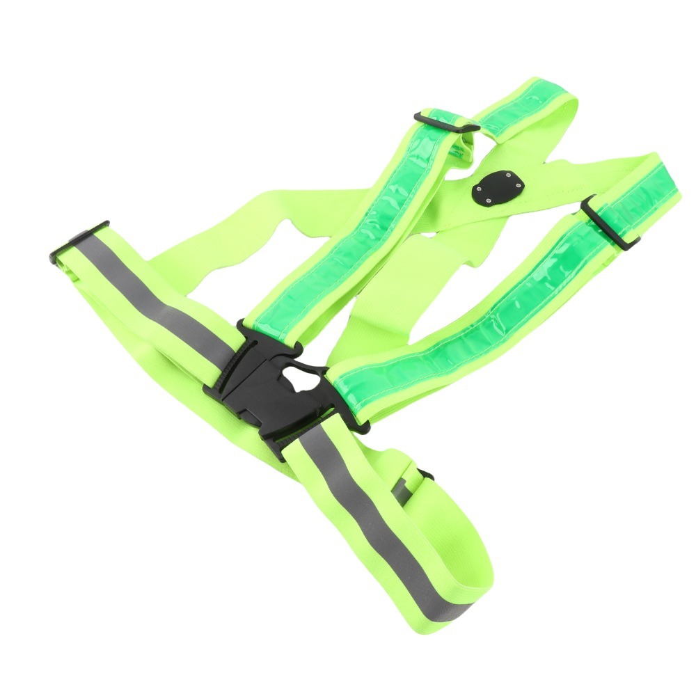 Reflective Vest Cycling - Yeni Polyester LED Güvenlik Yeleği Yeşil