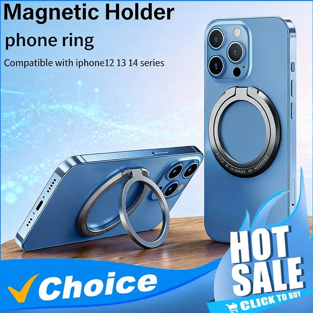 Kickstand Adjustable - Manyetik Telefon Halka Tutucu Çıkarılabilir Parmak