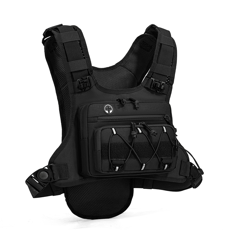 Reflective Vest Cycling - Taktik Çanta Ön Göğüs Askılı Yelek