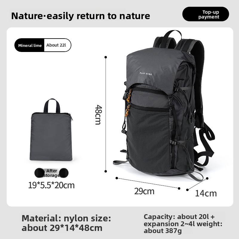 Cycling Commuter Backpack - Ultra Hafif Katlanabilir Sırt Çantası Su