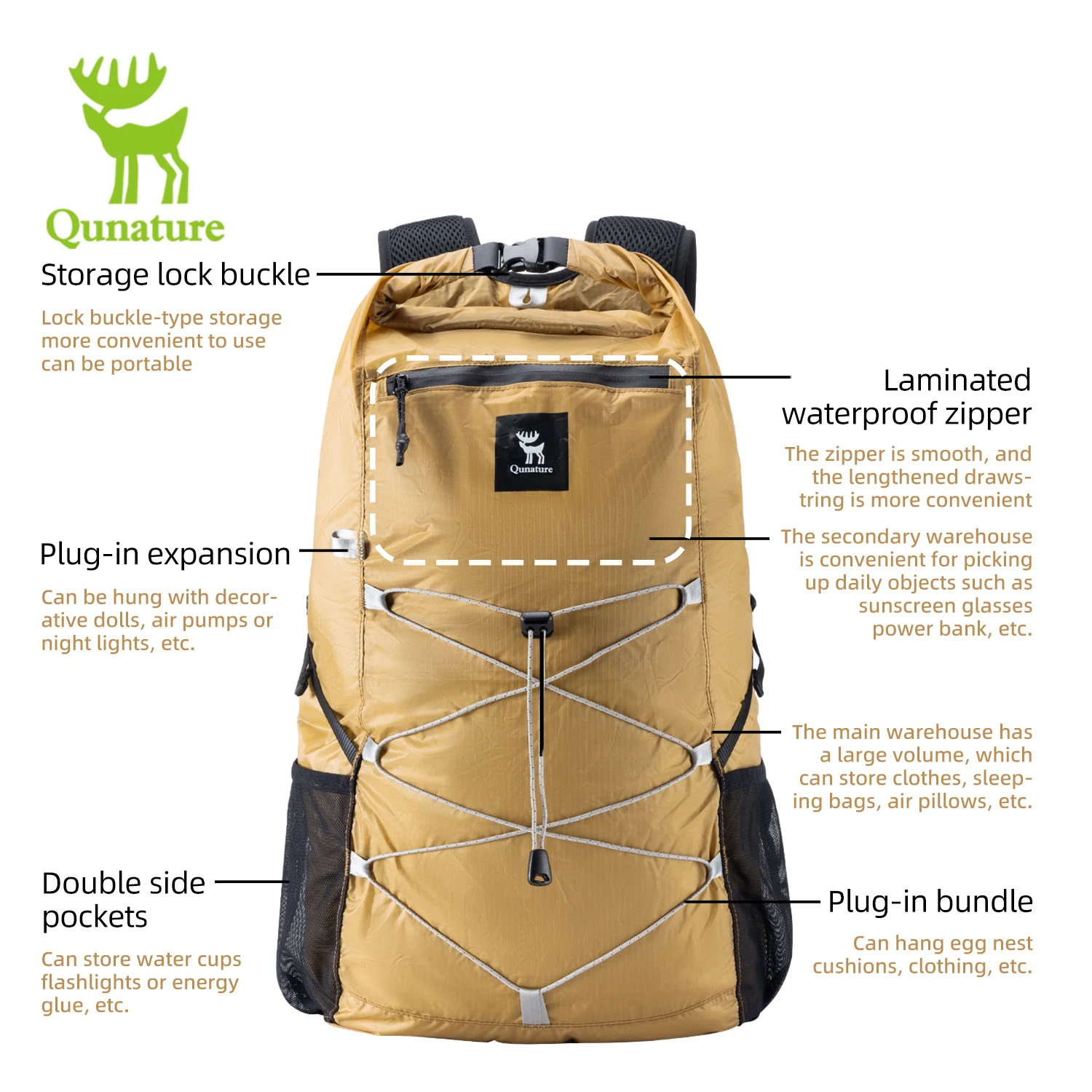 Qunature 20L Katlanır Sırt Çan - Cycling Commuter Backpack incelemesi ve fiyatı