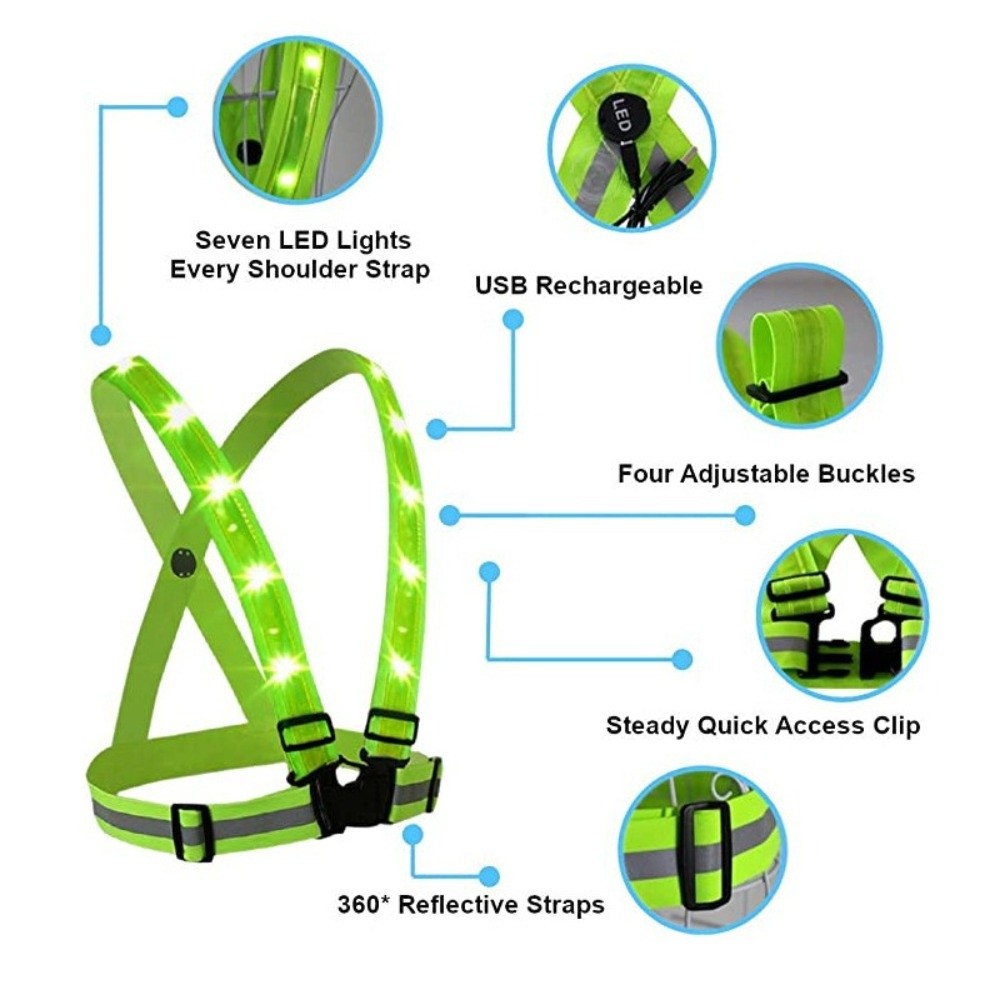 Yeni Polyester LED Güvenlik Ye - Reflective Vest Cycling incelemesi ve fiyatı